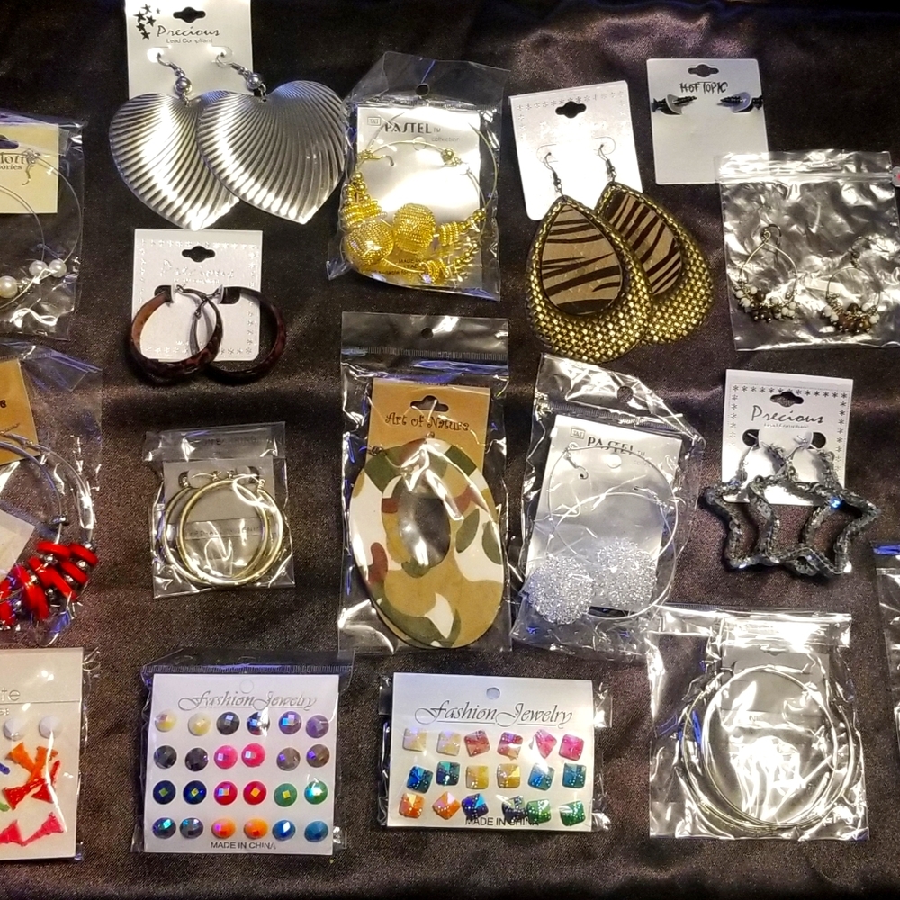 Pierced Earrings Lot